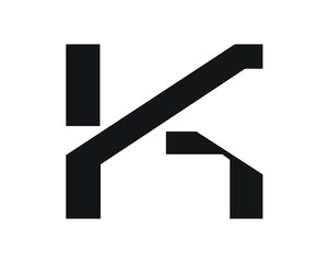 k creative initial logo letters and logo designs