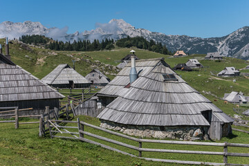 Shepherd's village in Velika Planina, Slovenia