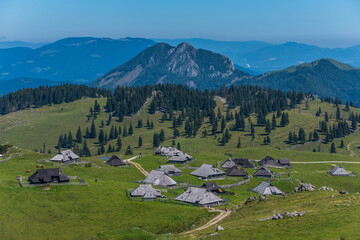 Shepherd's village in Velika Planina, Slovenia