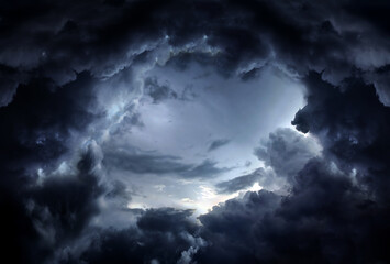 Dramatic Clouds Background - obrazy, fototapety, plakaty