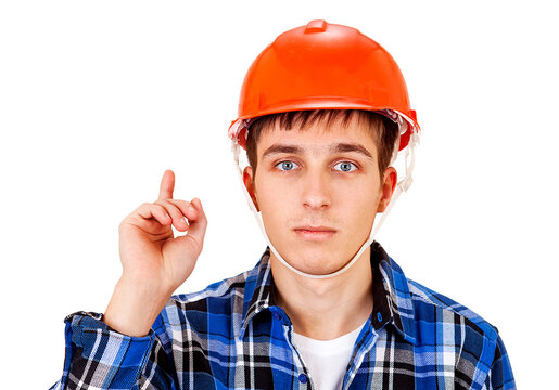 Young Man in Hard Hat