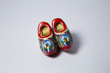 Traditional wooden shoes from europe