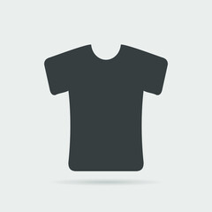 
T-shirt vector icon on light background