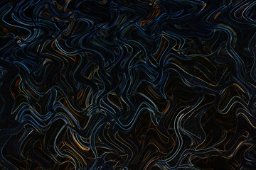 unusual fantasy texture. Wave abstraction. Neon color. - 381137314