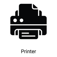 printer icon vector illustration