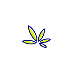 vector logo marijuana icon leaf illustrations
