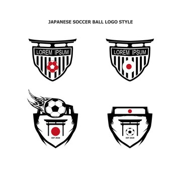 japanese soccer ball logo style