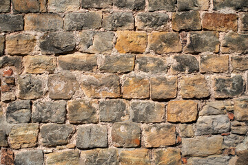 alte Ziegelsteinmauer