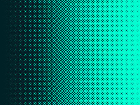 A green and teal halftone dots texture. Ideal for use as a background image or to add graphic texture to your designs.