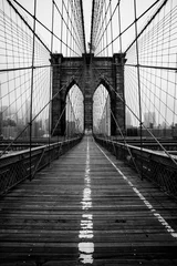 Papier Peint photo Lavable Brooklyn Bridge le pont de Brooklyn