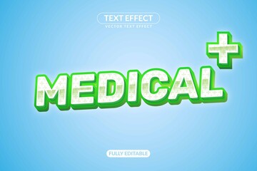Text Effect Medical Clinic for advertising, social media branding, Title and many More