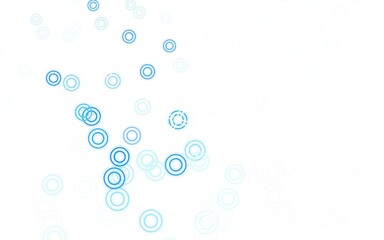 Light BLUE vector template with circles.