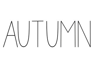 Autumn lettering handlettering typography