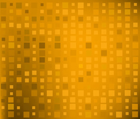 The background is golden squares. Vector illustration