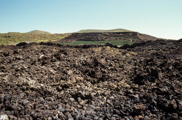 Lave, Volcan , Parc national de Timanfaya, Ile de Lanzarote, Ile Canaries, Espagne