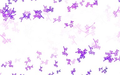 Light Purple vector elegant wallpaper with branches.