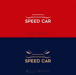 Car logo design. Modern flat vector illustration.