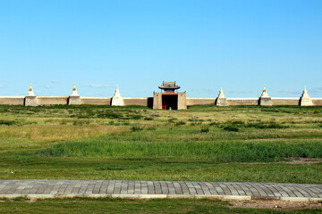 Buddhist Temple at Karakorum Monastery Mongolia