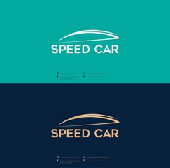 Car logo design. Modern flat vector illustration.