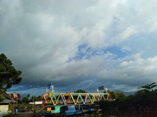 boat on the river