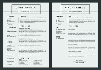 Resume Template with nice typography.