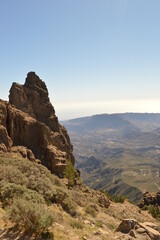 The inland mountain range on the island of Gran Canaria in Spain