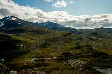 Hiking at Jotunheimen National Park, Norway Scandinavia