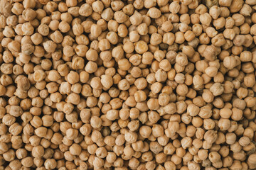 Top view of fresh chickpea for background. 