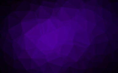 Dark Purple vector abstract polygonal layout. Modern geometrical abstract illustration with gradient. Completely new design for your business.