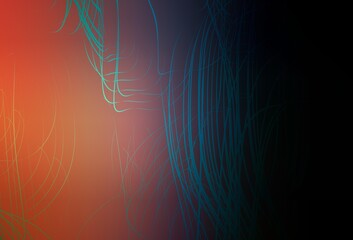 Dark Blue, Yellow vector blurred template.