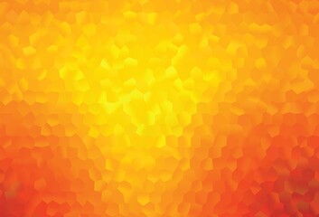 Fototapeta na wymiar Light Orange vector background with hexagons.