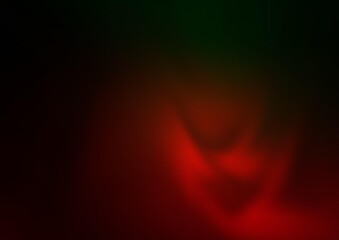 Dark Green, Red vector bokeh and colorful pattern. A completely new color illustration in a bokeh style. The blurred design can be used for your web site.