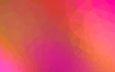 Light Pink, Yellow vector abstract polygonal cover. A completely new color illustration in a vague style. Template for your brand book.