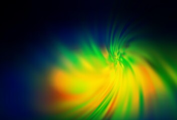 Obraz premium Dark Blue, Green vector blurred bright texture.