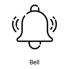 bell vector line icon