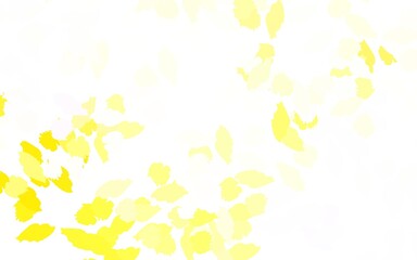 Light Yellow vector background with abstract shapes.