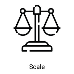 scale vector line icon