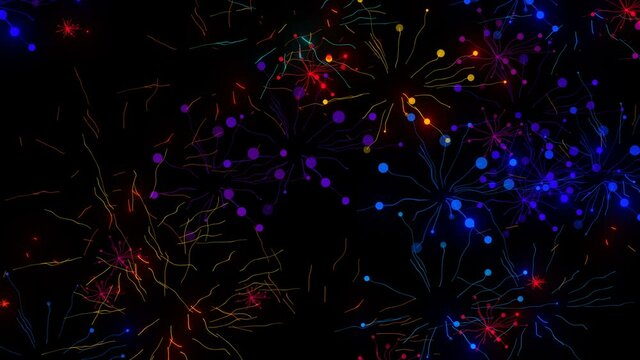 fireworks in the night