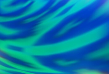 Fototapeta premium Light BLUE vector blurred shine abstract texture.