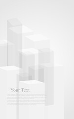 multiple vertical gray brick and white background design