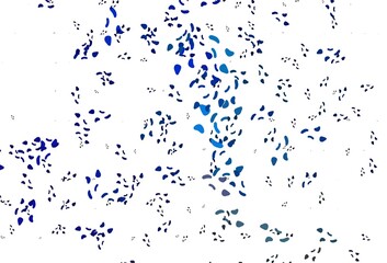 Obraz premium Light BLUE vector template with memphis shapes.