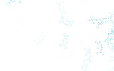 Light Blue, Green vector template with artificial intelligence structure.