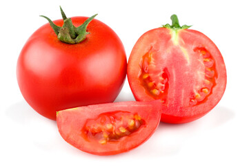 Tomatoes isolated on white background