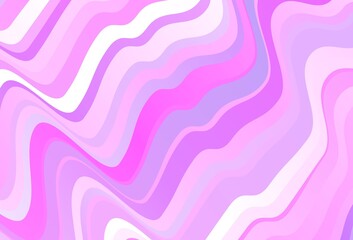 Light Purple, Pink vector backdrop with bent lines.