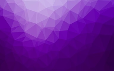 Dark Purple vector blurry triangle pattern. A completely new color illustration in a vague style. The best triangular design for your business.