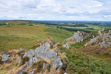Paysages des Monts d'Arrée vus depuis le Roc'h Trévézel