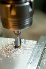 Machine Machining of metals, milling and grinding, CNC machines, robotic machined metals.