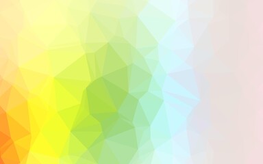 Light Multicolor, Rainbow vector polygonal pattern. An elegant bright illustration with gradient. Brand new style for your business design.