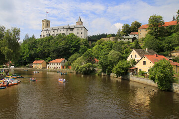 Fototapeta na wymiar Rozmberk nad Vltavou, Czech Republic