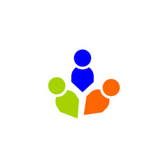 vector logo peole  community non provit icon  illustrations